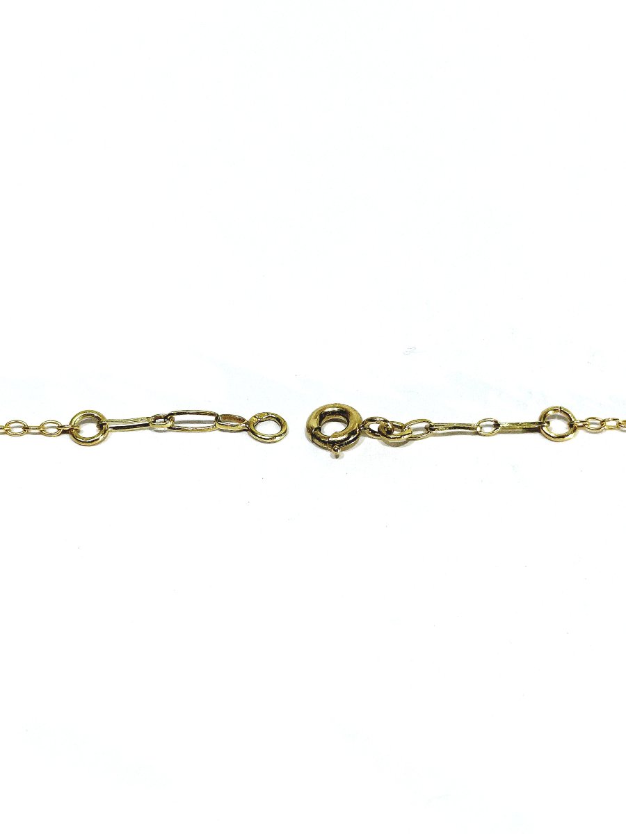 Draped Gold And Pearl Necklace-photo-4