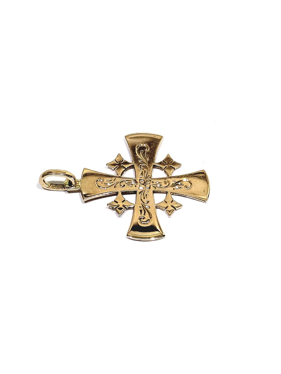 Rose Gold Cross Of Jerusalem-photo-4