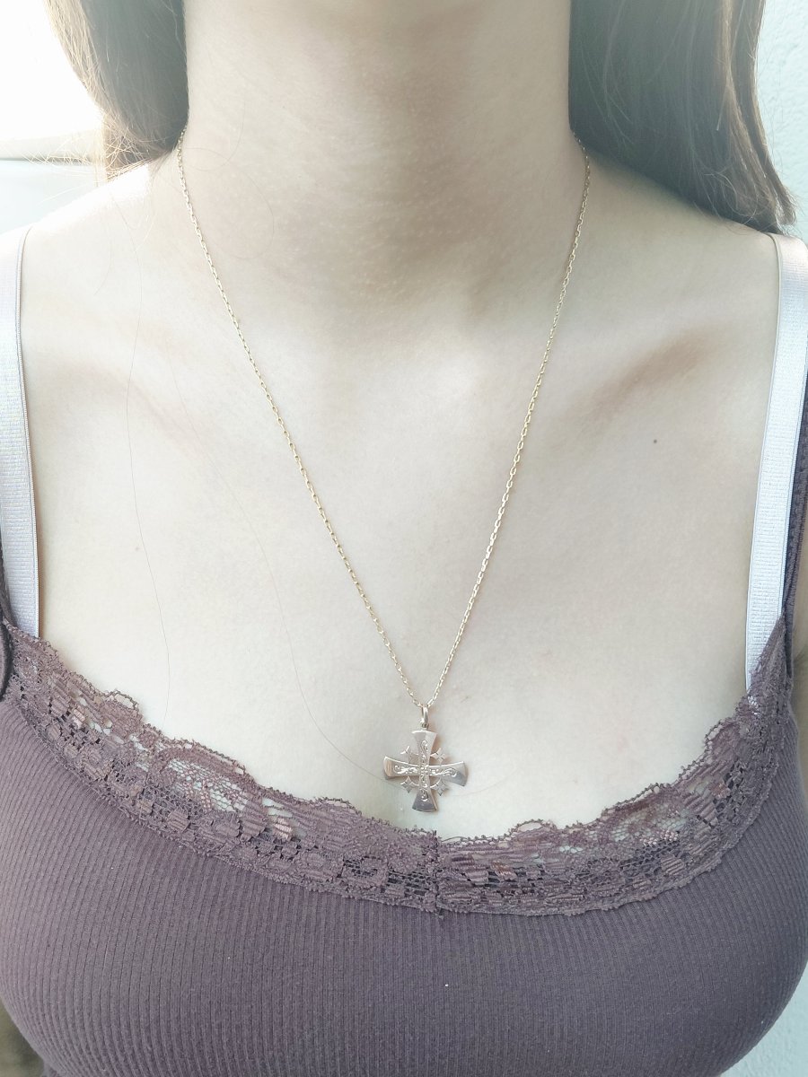 Rose Gold Cross Of Jerusalem-photo-6