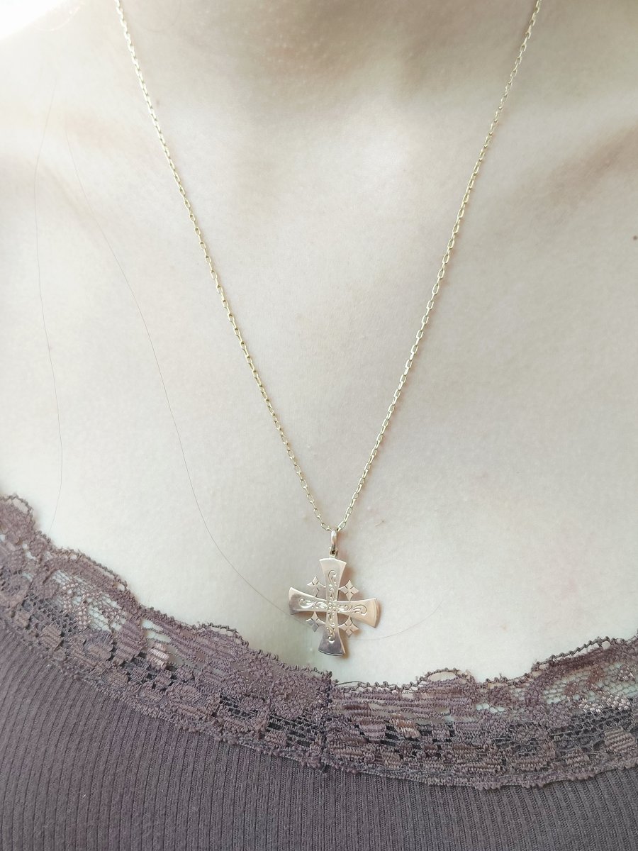 Rose Gold Cross Of Jerusalem-photo-7
