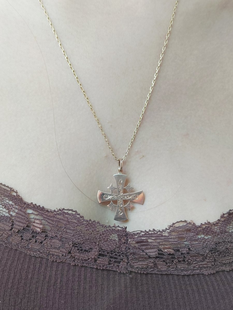 Rose Gold Cross Of Jerusalem-photo-8
