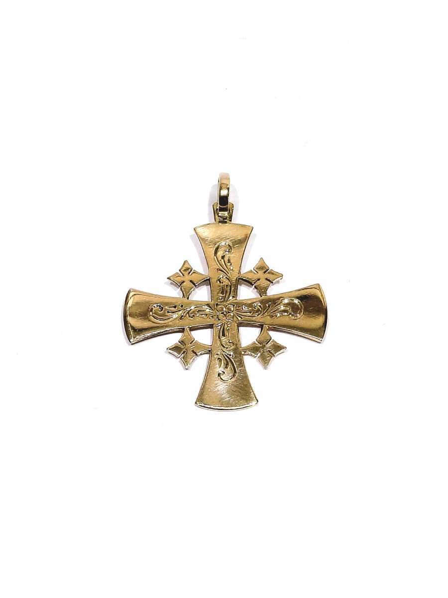 Rose Gold Cross Of Jerusalem