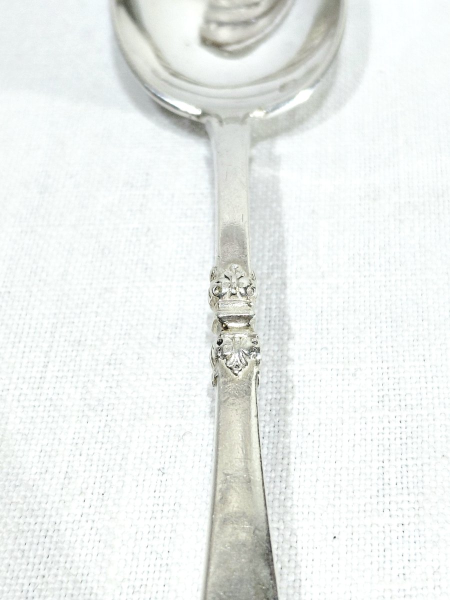 Cardeilhac - 6 Solid Silver Coffee Spoons -photo-1