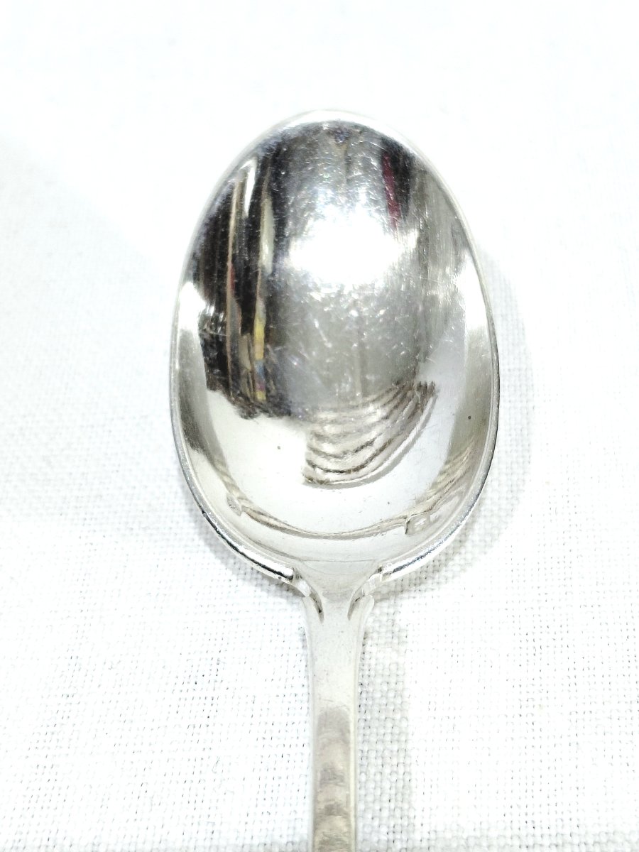 Cardeilhac - 6 Solid Silver Coffee Spoons -photo-2
