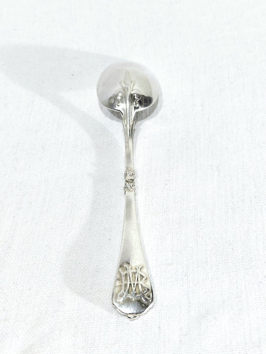 Cardeilhac - 6 Solid Silver Coffee Spoons -photo-3