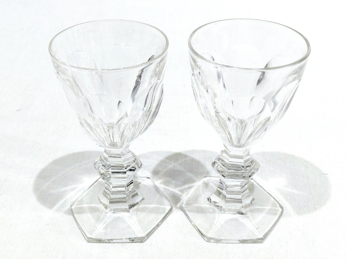 Baccarat - 2 Verres À Vin Blanc - Modèle Harcourt-photo-4