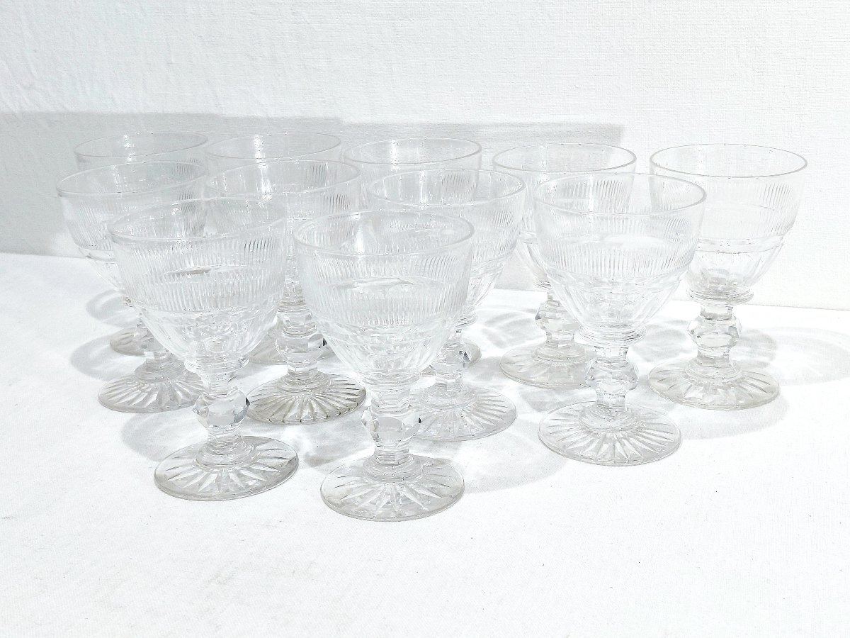 Baccarat - 11 Red Wine Glasses, Catalog 1841-photo-2