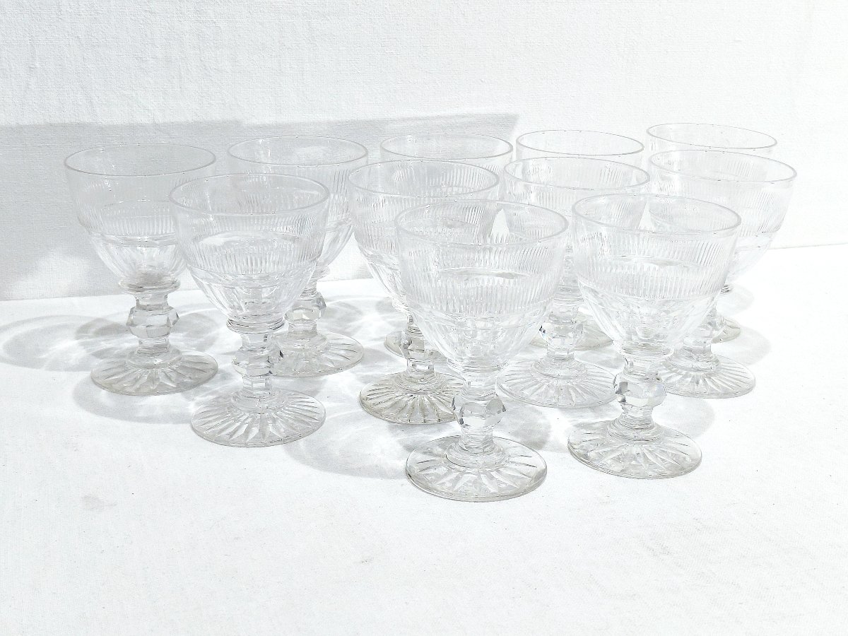 Baccarat - 11 Red Wine Glasses, Catalog 1841-photo-3