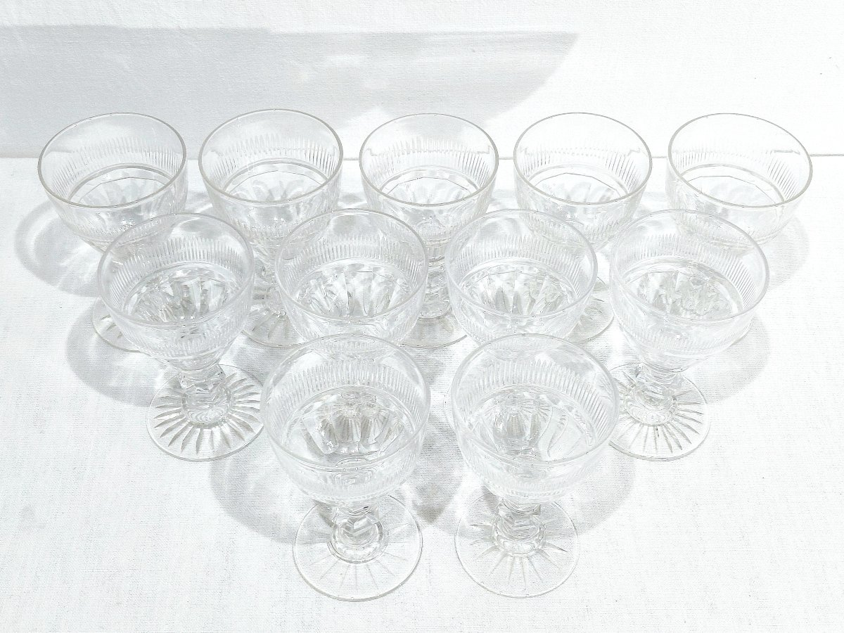 Baccarat - 11 Red Wine Glasses, Catalog 1841-photo-4
