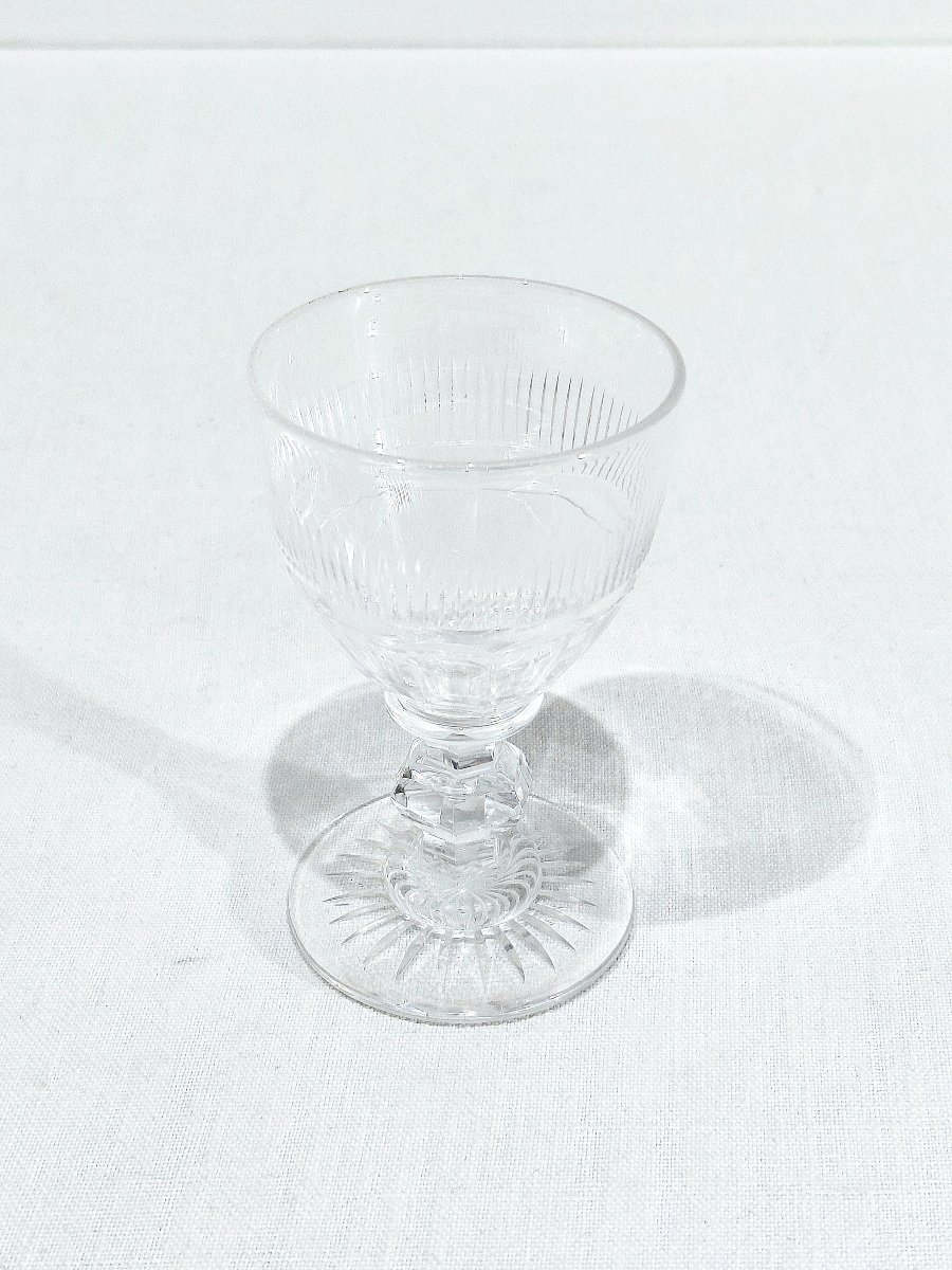 Baccarat - Set Of 12 White Wine Glasses, Catalog 1841-photo-5