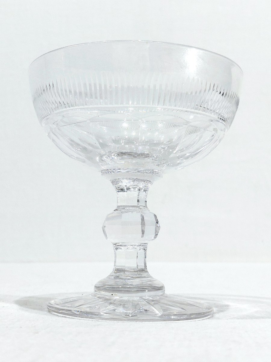 Baccarat - 10 coupes à champagne catalogue 1841-photo-3