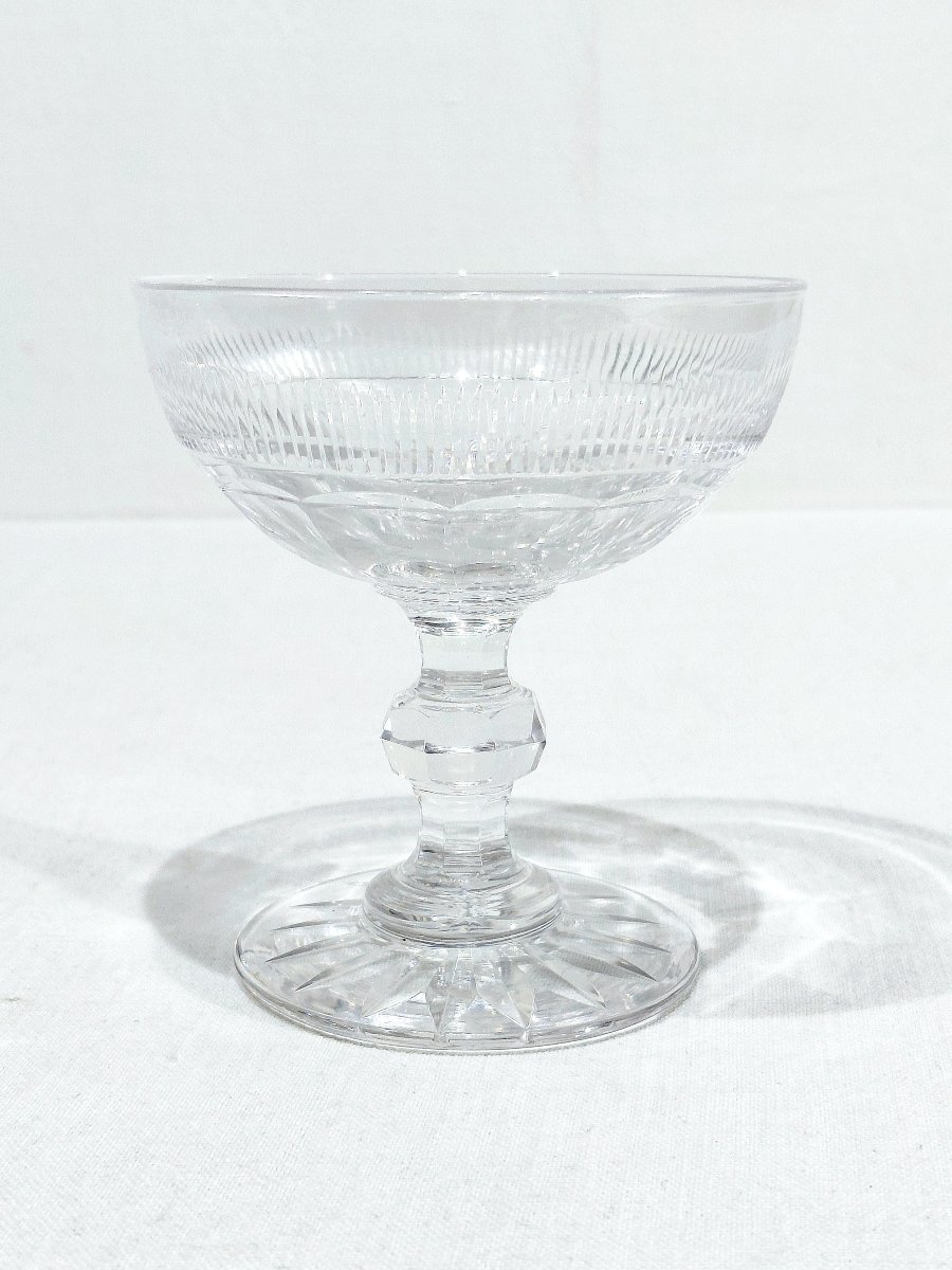 Baccarat - 10 coupes à champagne catalogue 1841-photo-4