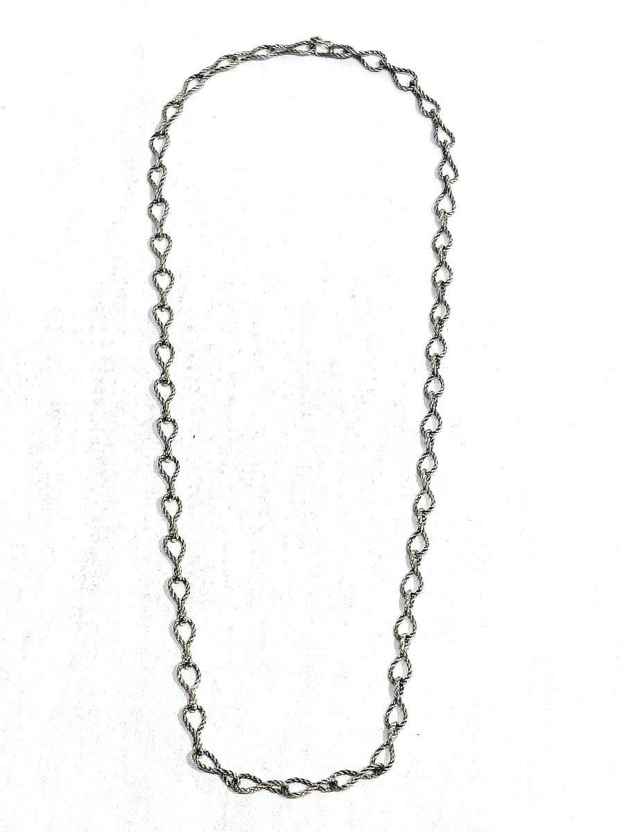 Collier En Argent Maille Torsadées 
