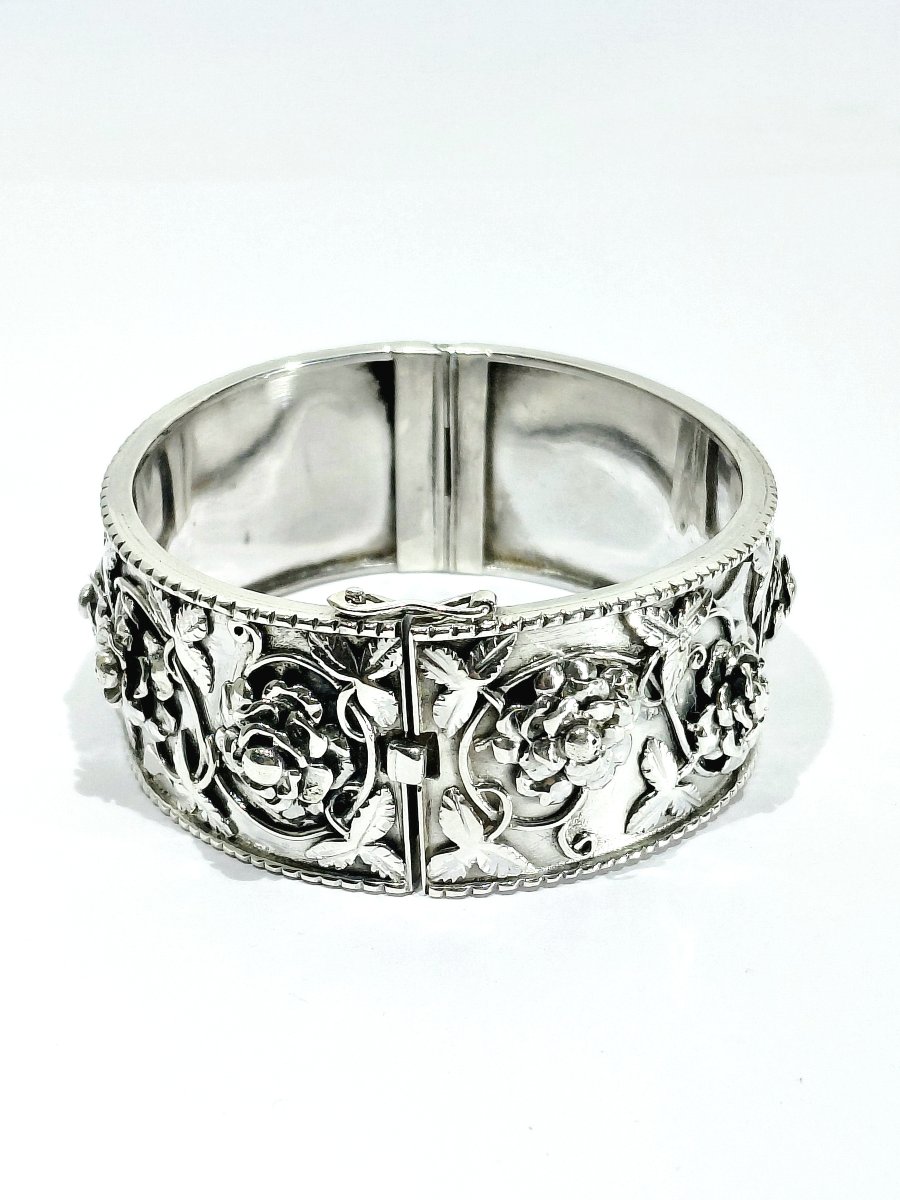 Art Nouveau Silver Bracelet-photo-1