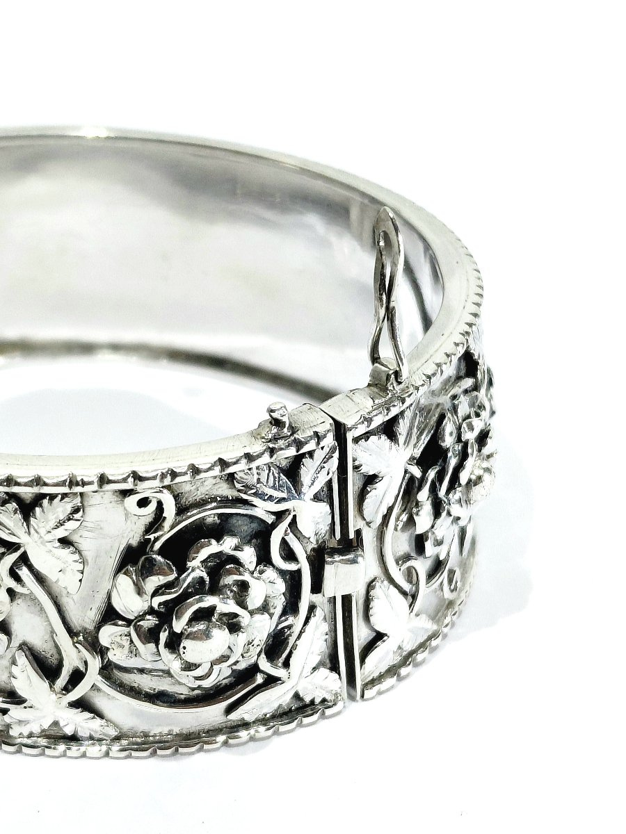 Art Nouveau Silver Bracelet-photo-2
