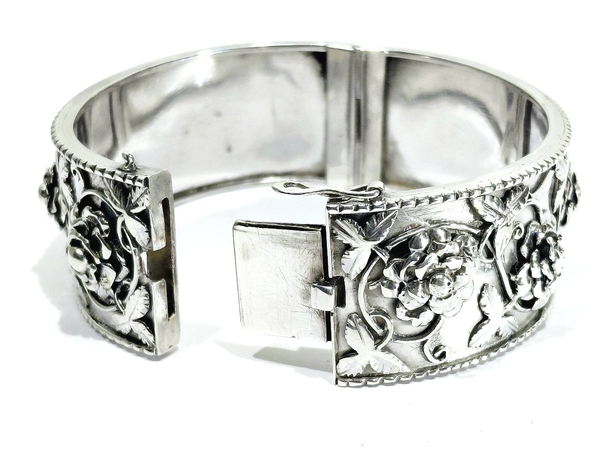 Art Nouveau Silver Bracelet-photo-3