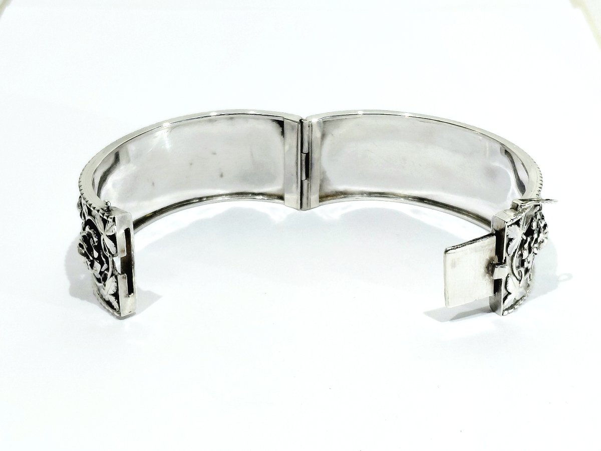 Art Nouveau Silver Bracelet-photo-4