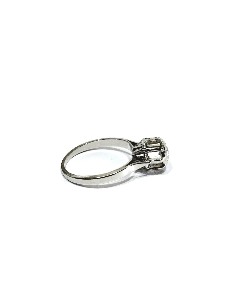 White Gold Diamond Solitaire Ring-photo-4