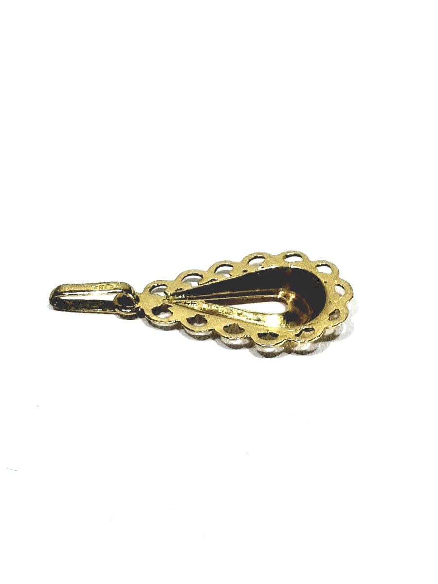  Pendentif Art Nouveau En Or -photo-4