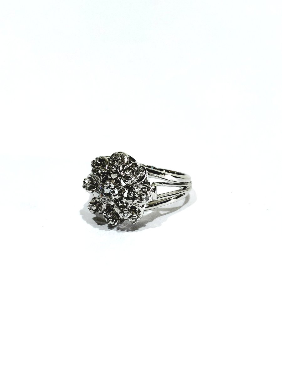 White Gold And Diamond Ring -photo-2