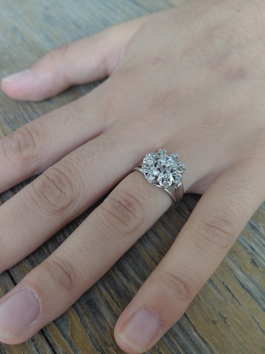 White Gold And Diamond Ring -photo-6