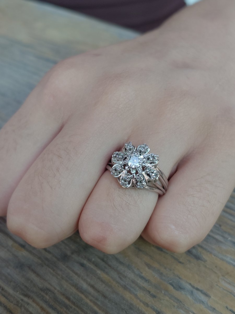 White Gold And Diamond Ring -photo-8