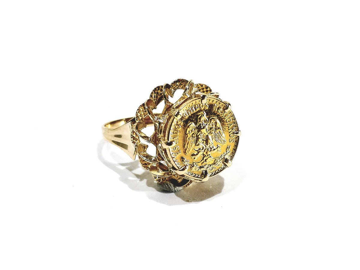 Bague or jaune Dos Pesos-photo-1