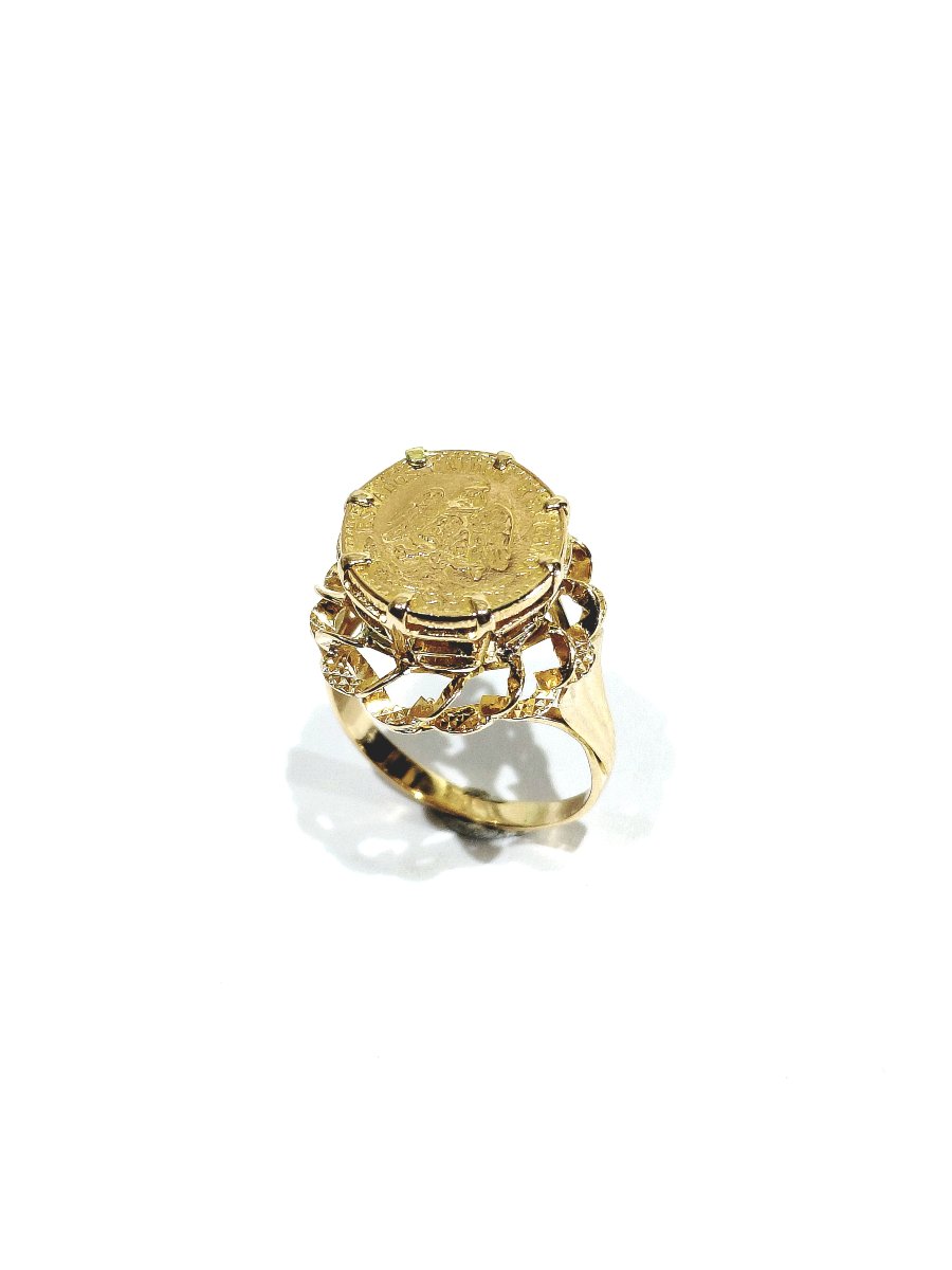 Bague or jaune Dos Pesos