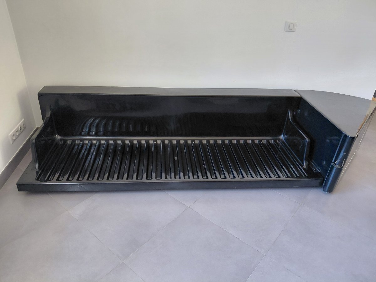 Cini Boeri - Gradual Lounge Sofa In Black Leather By Knoll/gavina-photo-4