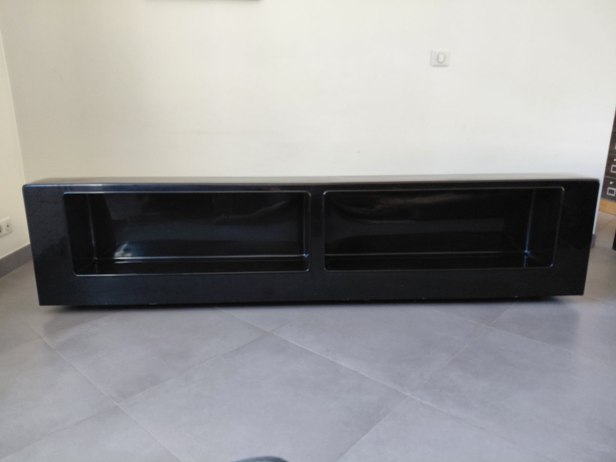 Cini Boeri - Gradual Lounge Sofa In Black Leather By Knoll/gavina-photo-6