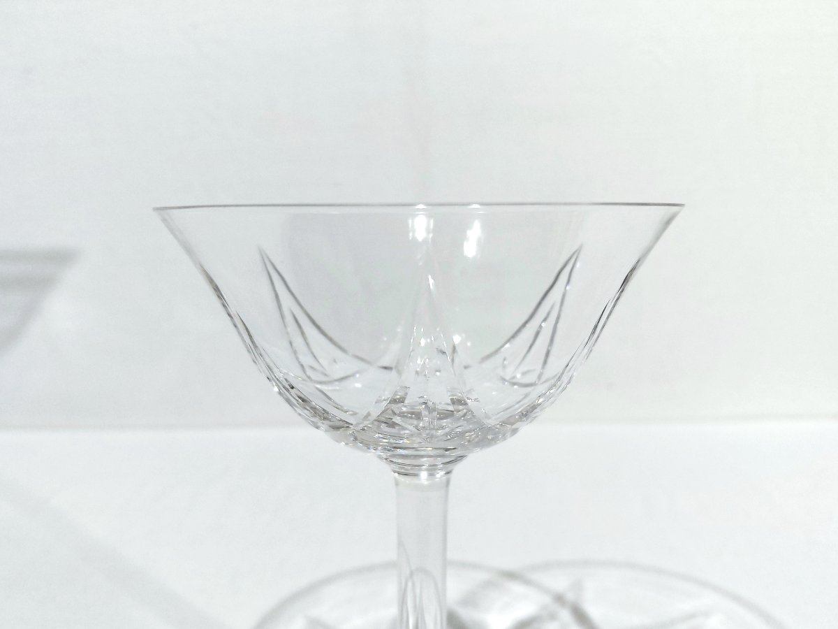 Saint Louis - 10 Crystal Champagne Glasses - Lasalle Model-photo-2