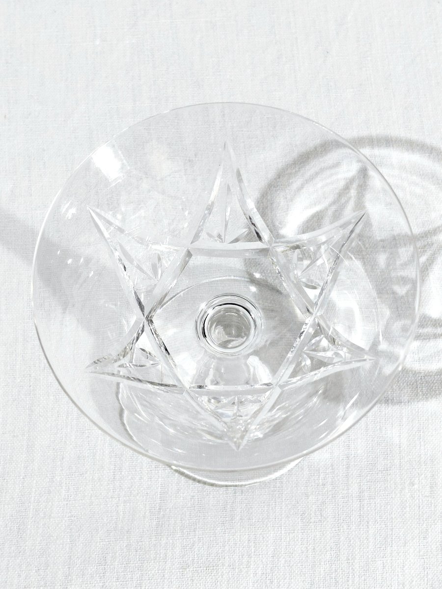 Saint Louis - 10 Crystal Champagne Glasses - Lasalle Model-photo-4