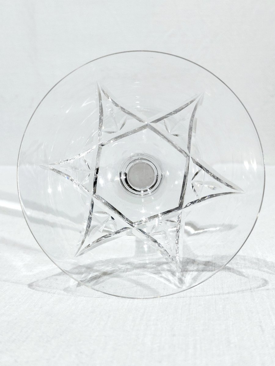 Saint Louis - 10 Crystal Champagne Glasses - Lasalle Model-photo-1