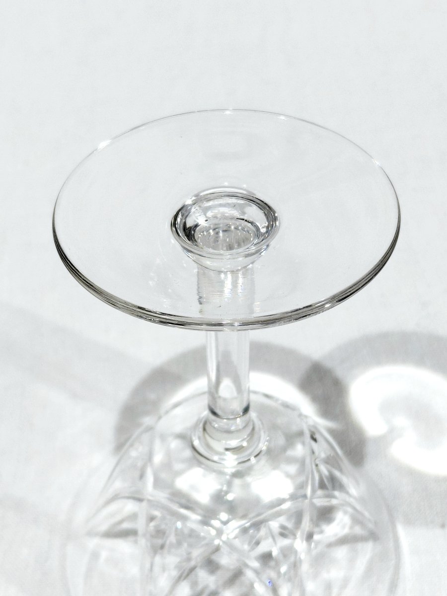 Saint Louis - 10 Crystal Champagne Glasses - Lasalle Model-photo-2