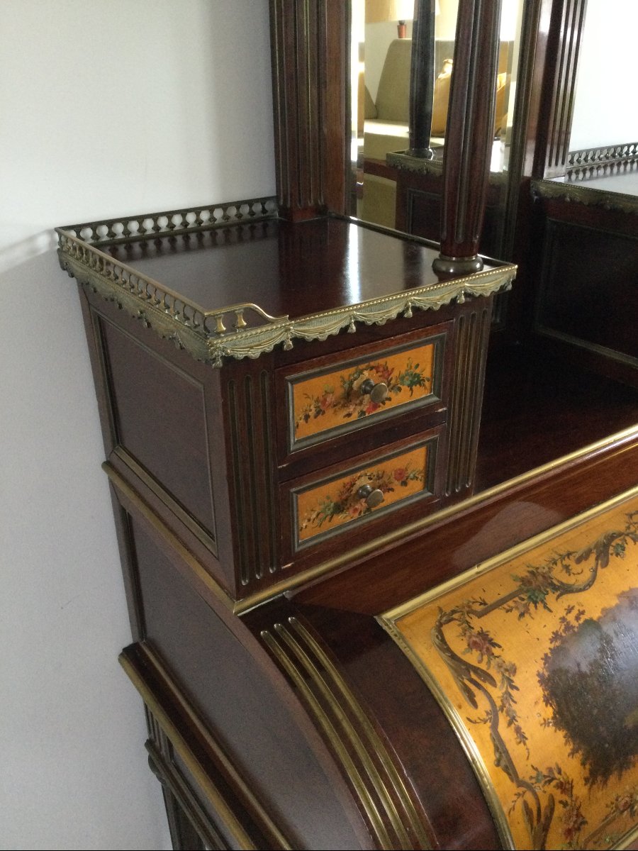 Louis XVI-style Mahogany Day Table-photo-3