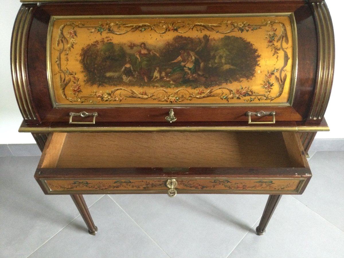 Louis XVI-style Mahogany Day Table-photo-4