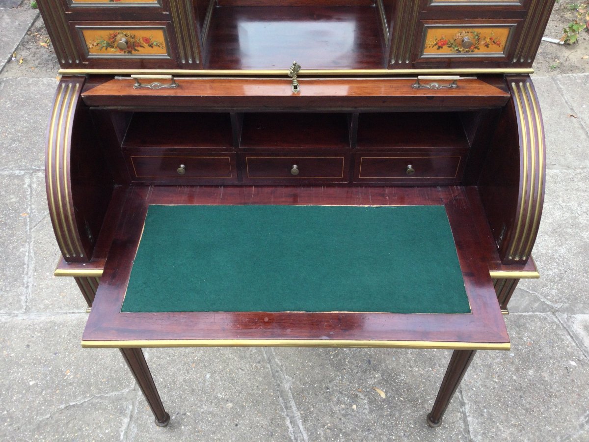 Louis XVI-style Mahogany Day Table-photo-7