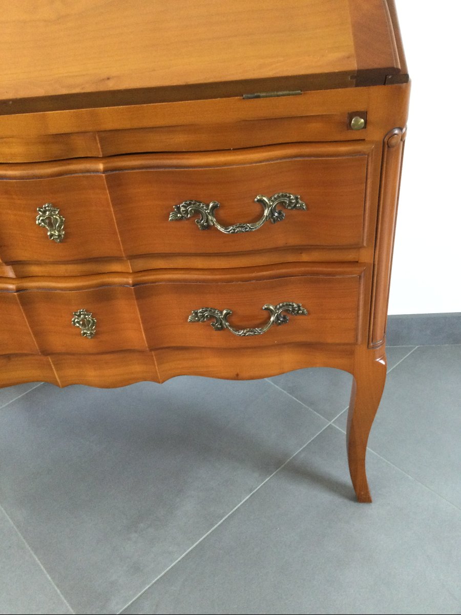 Humpback Desk In Cherry Wood-photo-3