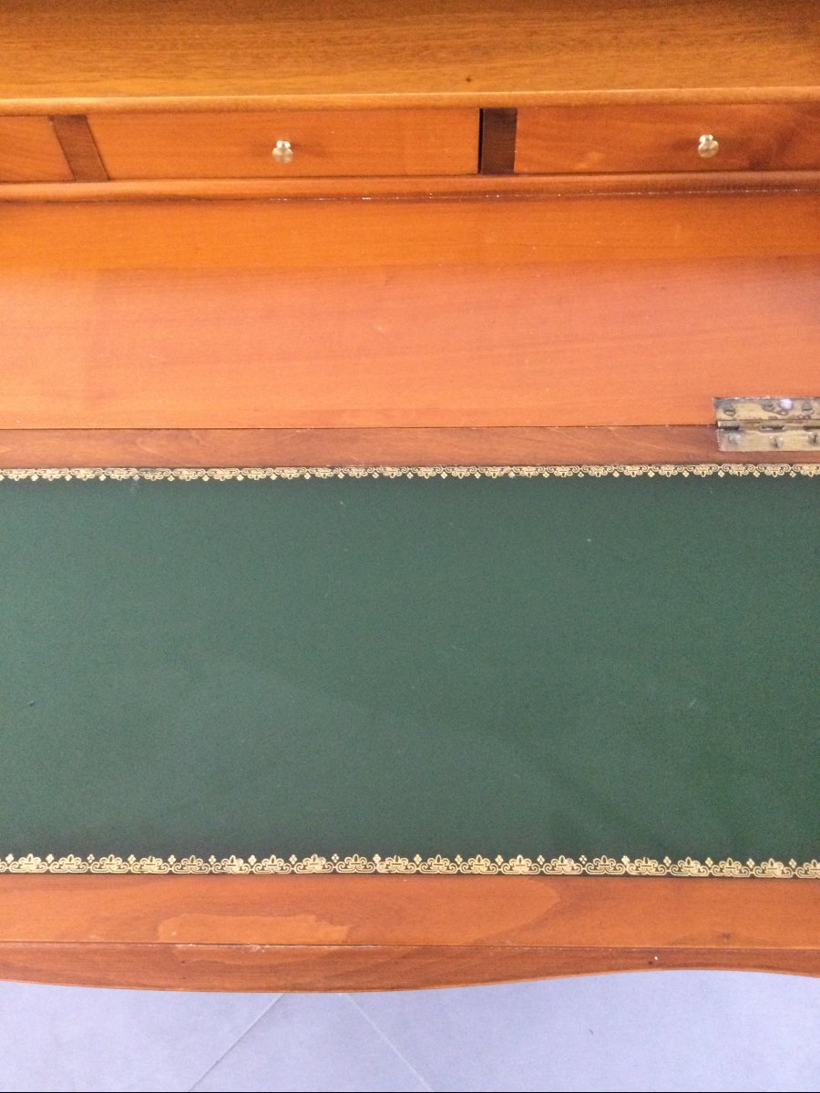 Humpback Desk In Cherry Wood-photo-2