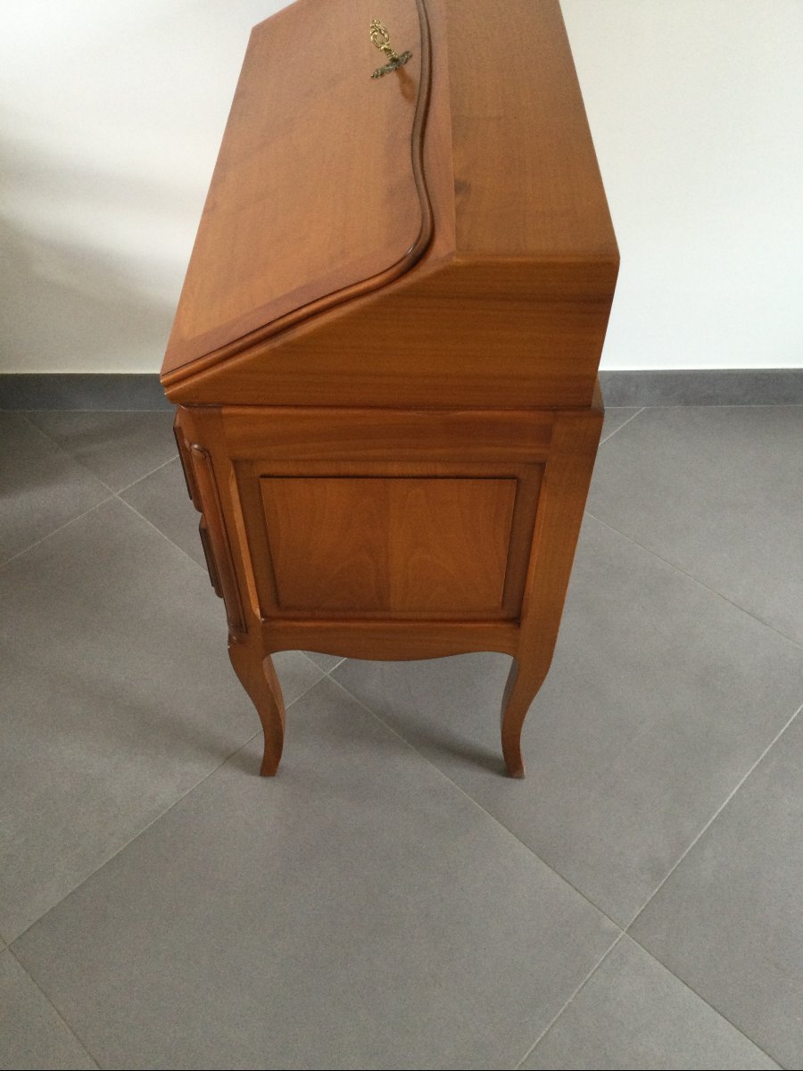 Humpback Desk In Cherry Wood-photo-8