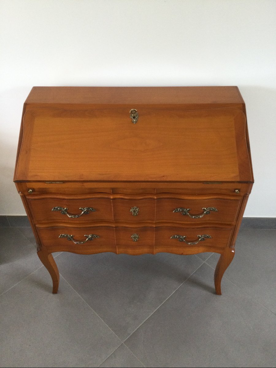 Humpback Desk In Cherry Wood