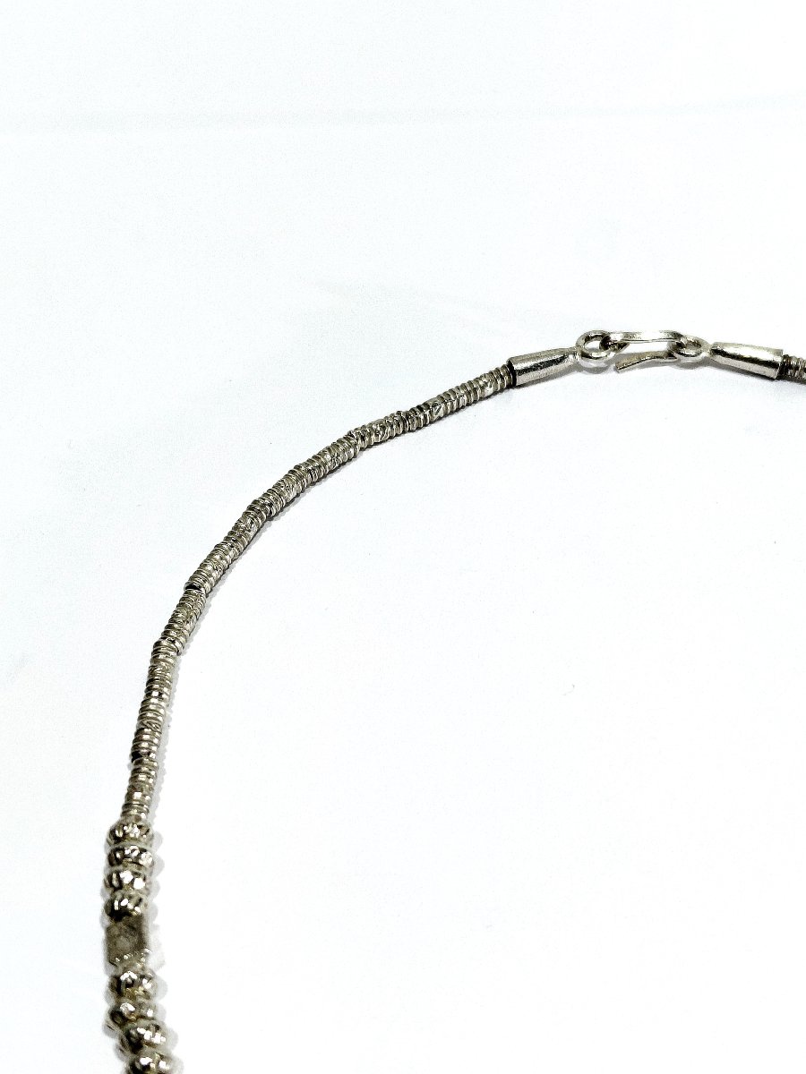 Silver Necklace With Circular Motifs-photo-2