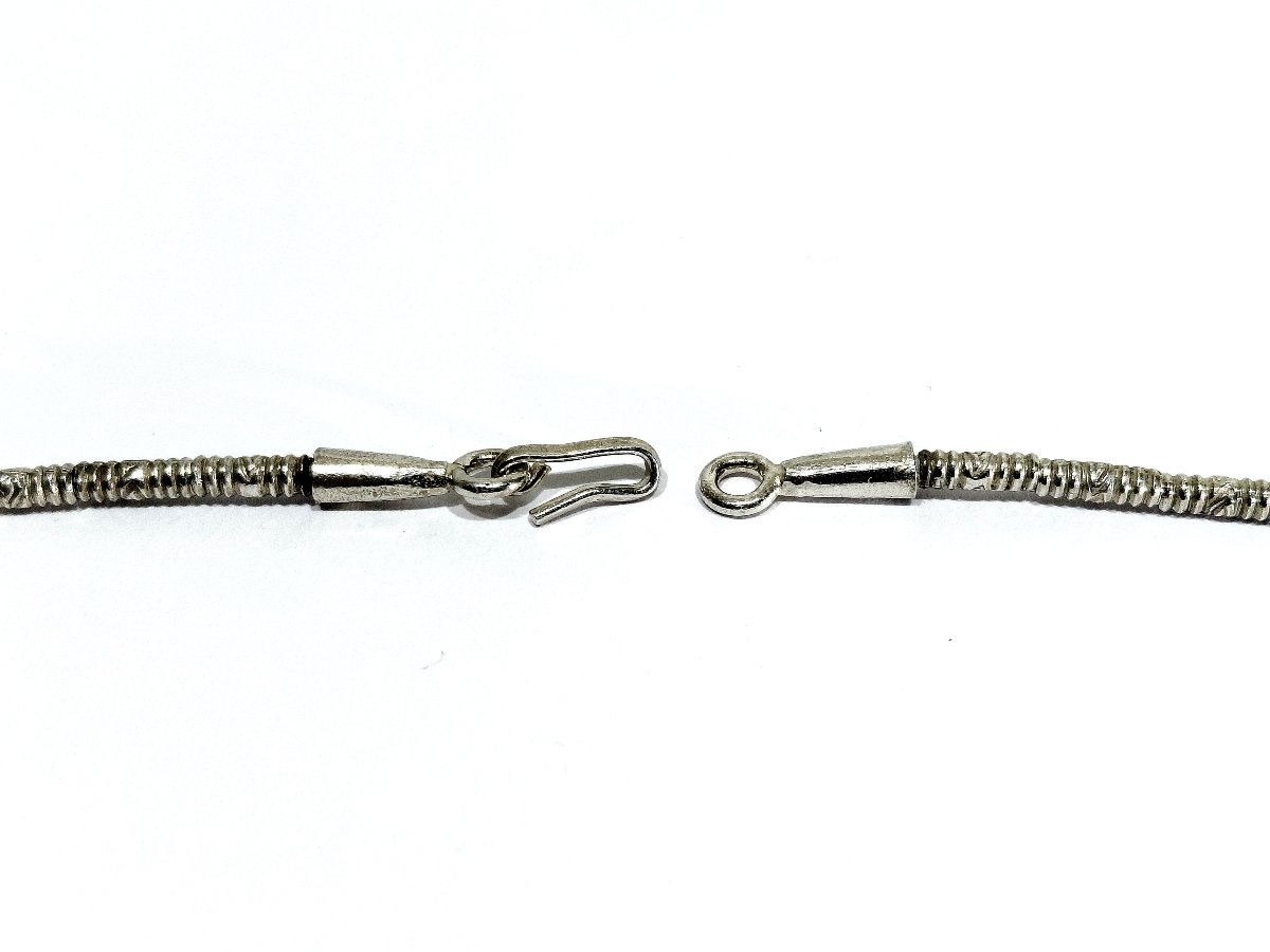 Silver Necklace With Circular Motifs-photo-2