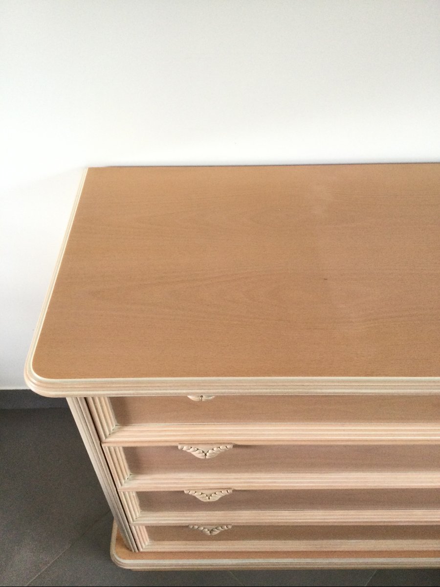 Pink Four-drawer Chest Of Drawers-photo-1