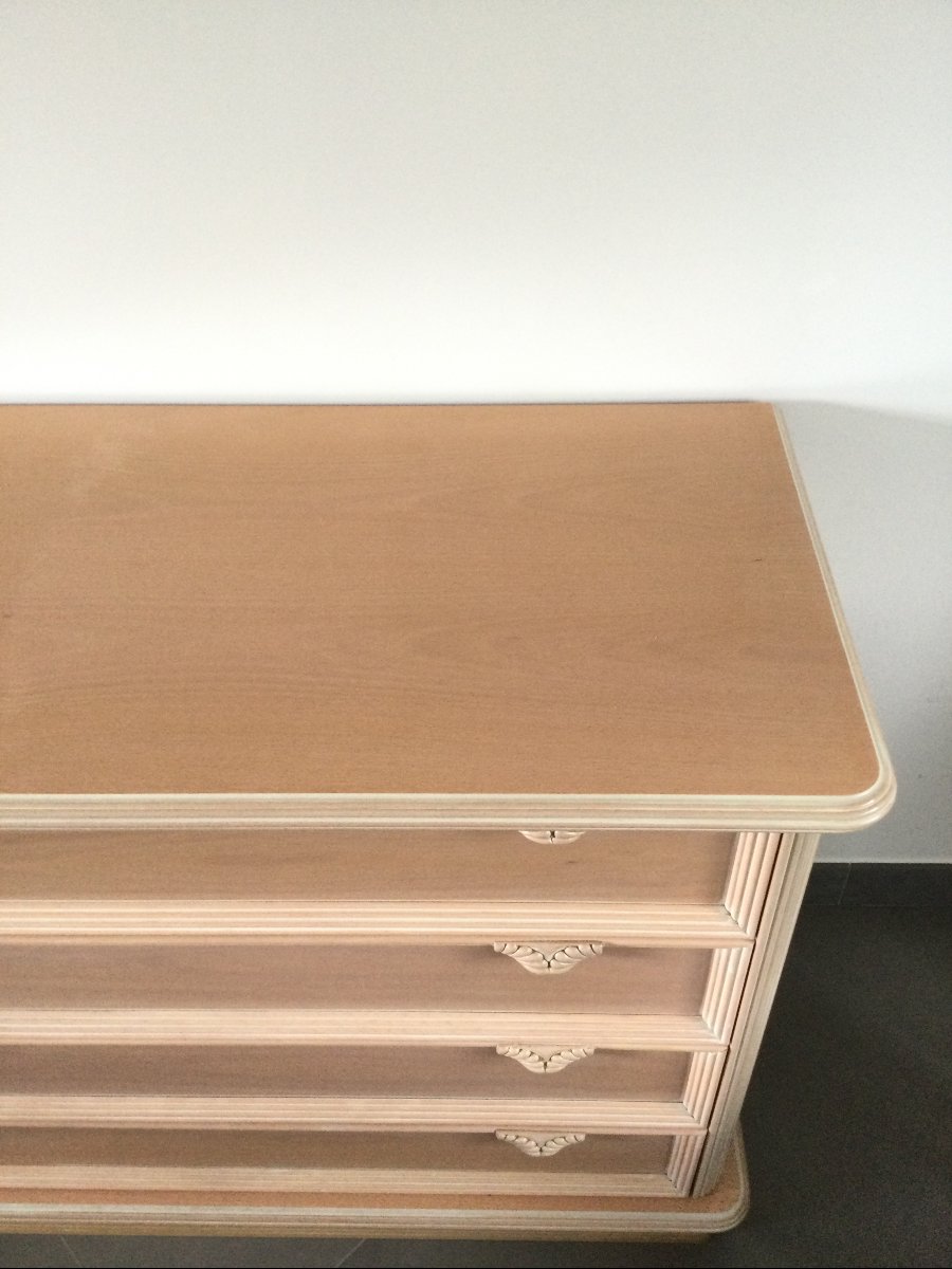Pink Four-drawer Chest Of Drawers-photo-2