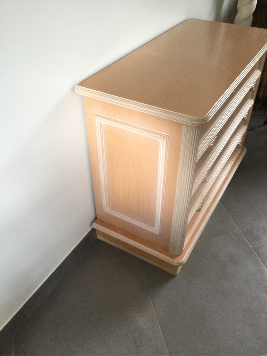 Pink Four-drawer Chest Of Drawers-photo-5