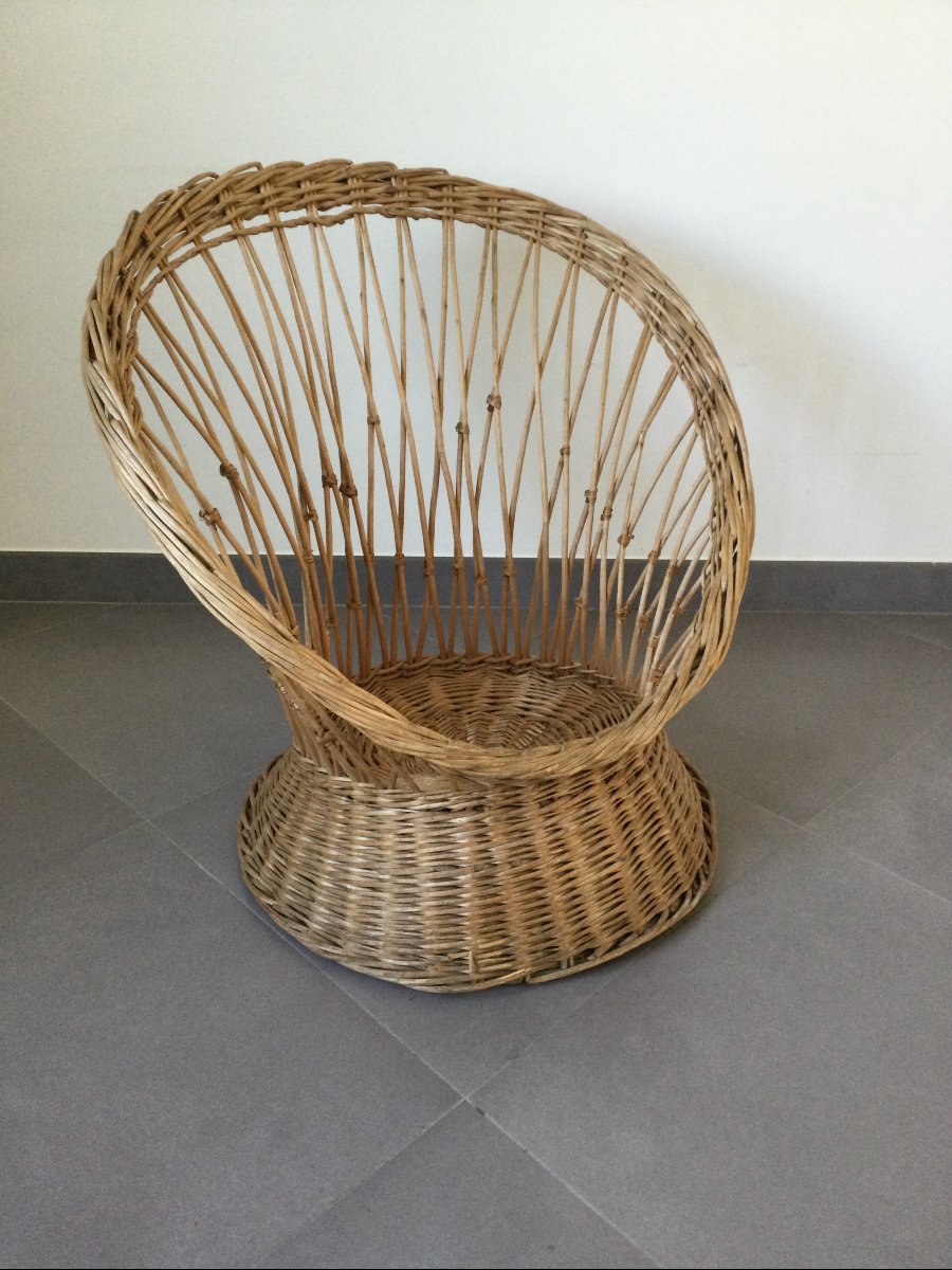 Fauteuil en rotin-photo-2