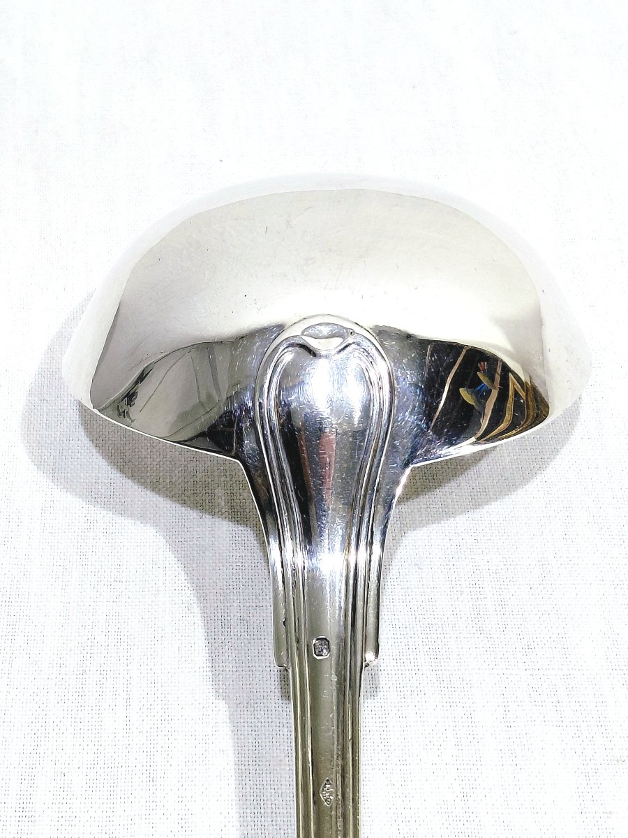 Eugene Soury - Louche En Argent Filet -photo-4