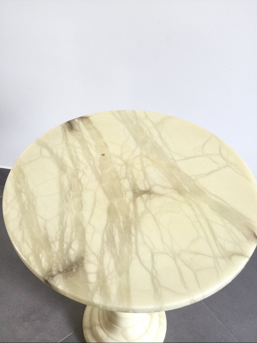 Alabaster Side Table-photo-2