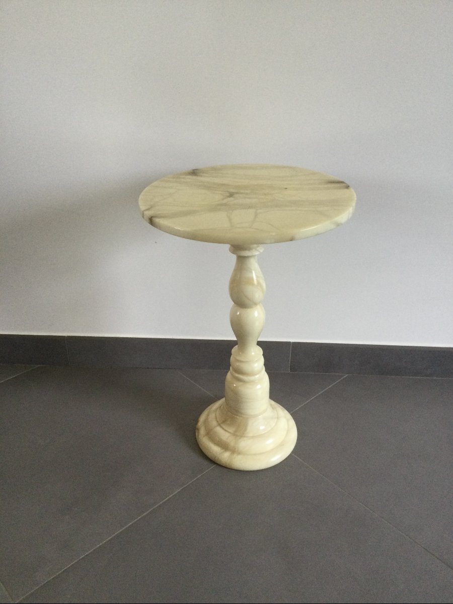 Alabaster Side Table